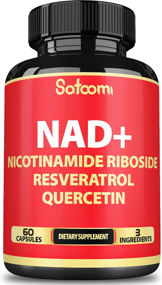 NAD+ Resveratrol Satoomi X60 Capsulas Energía y Salud Celular